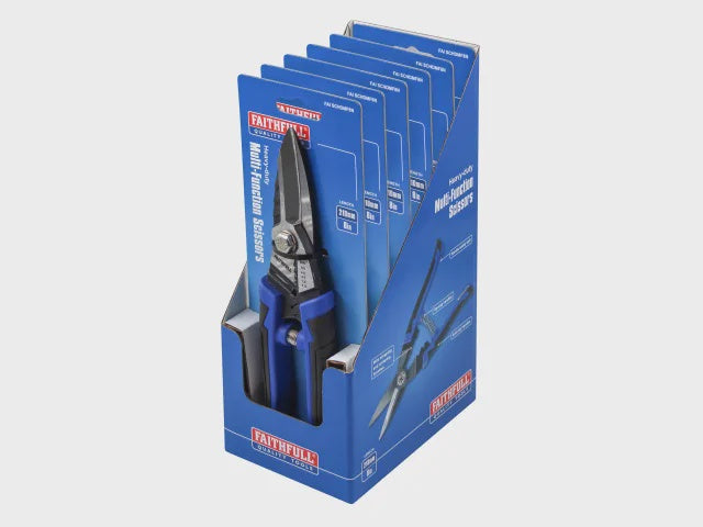 Faithfull Heavy Duty Quality Snips Anti-slip Handles XMS25SNIPS