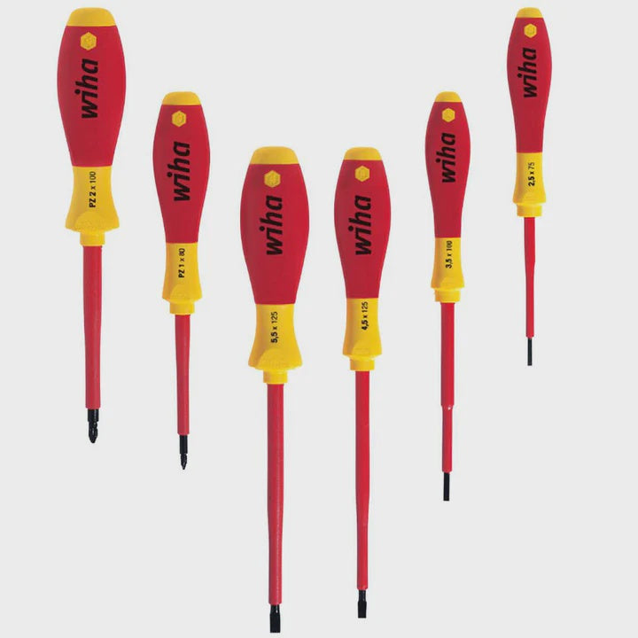Wiha Slotted Pozi Screwdriver Set 6 Piece WHA-25477