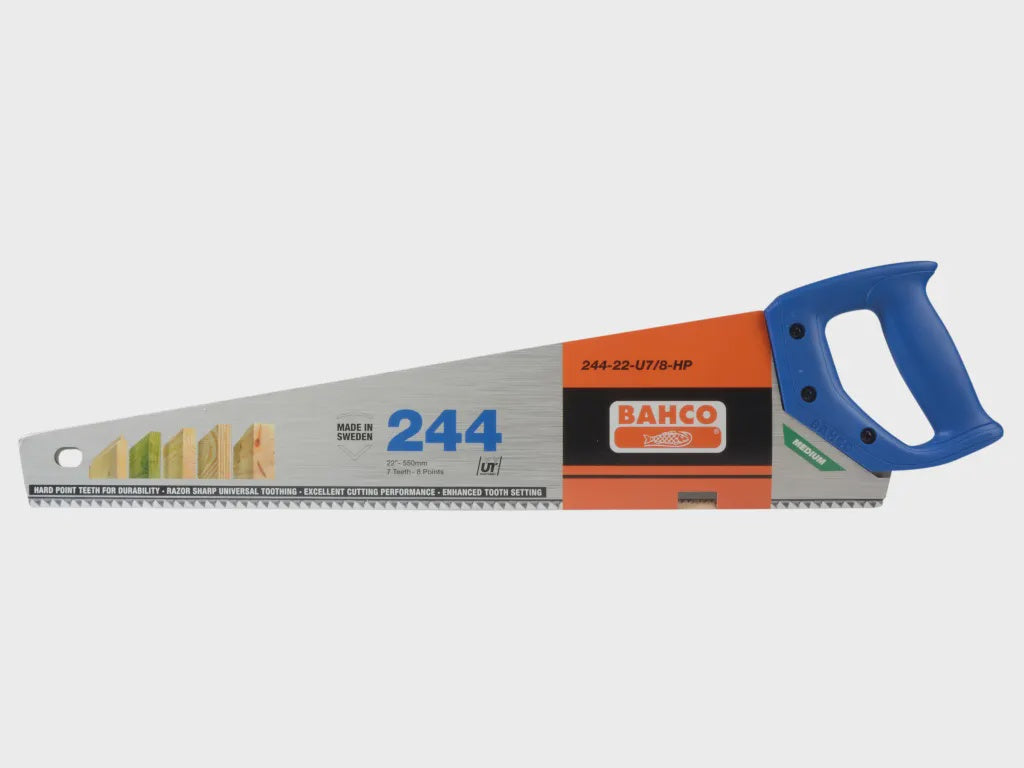 Bahco 244-22-U7/8-HP 550mm (22in) 7 TPI Hardpoint Handsaw BAH24422N