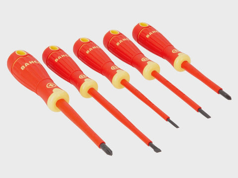 Bahco B220.005 VDE Insulated Screwdriver 5 Piece Set Slotted/Phillips 1000V BAH220005