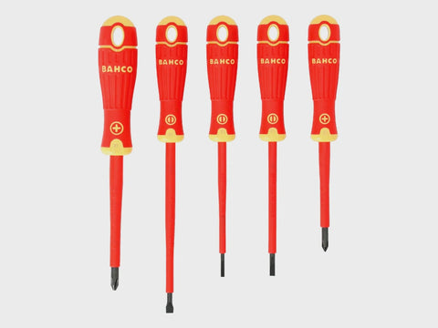 Bahco B220.005 VDE Insulated Screwdriver 5 Piece Set Slotted/Phillips 1000V BAH220005