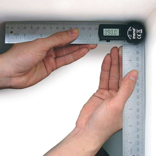 Trend Digital Angle Rule - 360 degree angle range for measuring and marking bevels, mitres and slopes DAR/200