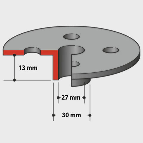 Makita 164471-6 Router Template Guide Bush 30mm
