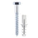 Timco Coach Screw and Nylon Plugs 8 x 100mm Pack of 2 08100CSCNP