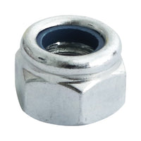 Timco M10 P Nylon Nut DIN 982 BZP Zink Plated (4/Tim Pack) 10NPP