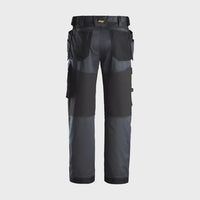 Snickers AllroundWork Stretch Trousers with Holster Pockets Steel Grey - 32" Leg 35" Waist 62415804050
