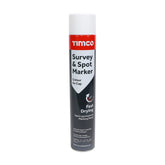 Timco 750ml Semi-Permanent Survey & Line Marker Spray - White 237369
