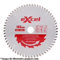 Excel 165mm 60T Plunge Saw Blade Pro Series