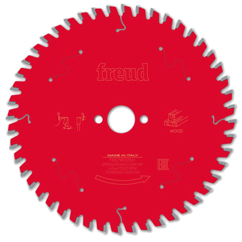 Freud 165mm 48T Circular Saw Blade for Wood F03FS09690 165mm x 20mm x 48T