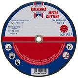Faithfull 300mm 300 x 3.5 x 22.23mm Aluminium Oxide Cut Off Wheel for Metal FAI3003522M