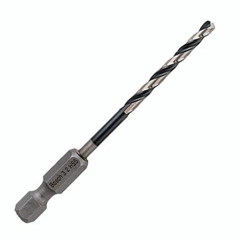 Bosch Impact Control Hex Shank Multi-Material Twist Drill Bit 3.2mm x 33mm 2608577567