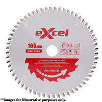 Excel 165mm 60T Plunge Saw Blade Pro Series