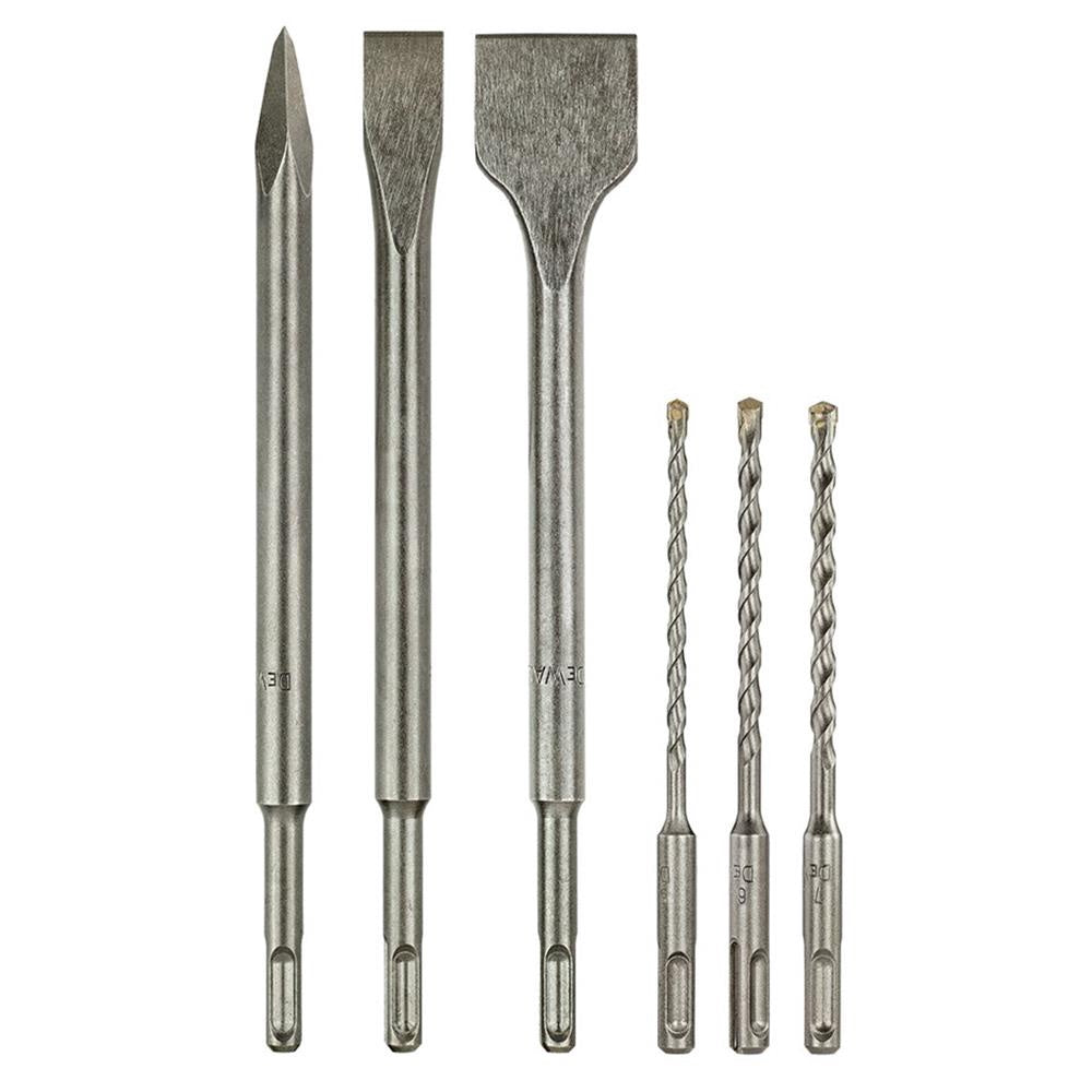 DeWalt SDS Plus Drill and Chisel Set 6 Piece DT60331-QZ