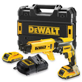 Dewalt DCF620D2K 18V Brushless Collated Drywall Screwdriver with 2 x 2.0Ah Batteries & Charger In Case