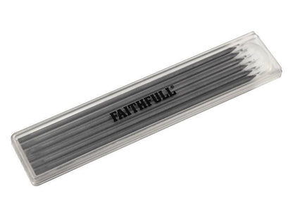 Faithfull 6 Piece Black Long Reach Pencil Marking Refill Pack FAICPLRRFILB