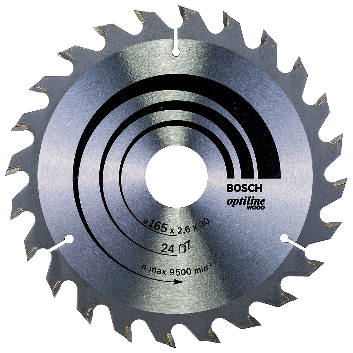 Bosch 165mm 24T Wood Circular Saw Blade Optiline 2608640602