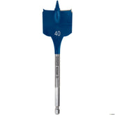 Bosch Expert Selfcut Spade Flat Wood Drill Bit 40 x 152mm Hex Shank 1/4" 2608900330
