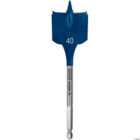 Bosch Expert Selfcut Spade Flat Wood Drill Bit 40 x 152mm Hex Shank 1/4" 2608900330
