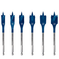 Bosch 6 Piece Expert SelfCut Speed Spade Drill Bit Set 14/16/18/20/22/24 mm 2608902108