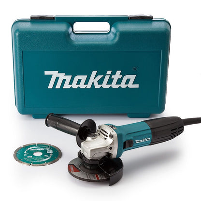 Makita GA4530RKD 115mm/4.5" Angle Grinder With Case & Diamond Blade 110V