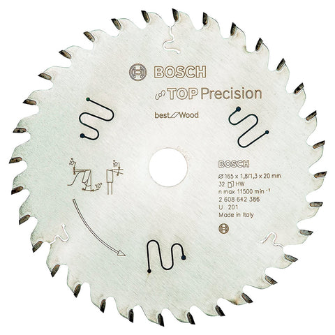 Bosch 165mm 32T Wood Plunge Saw Blade 2608642386