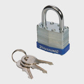 Silverline 704400 Silverline Laminated Padlock 50mm Laminated Steel Body