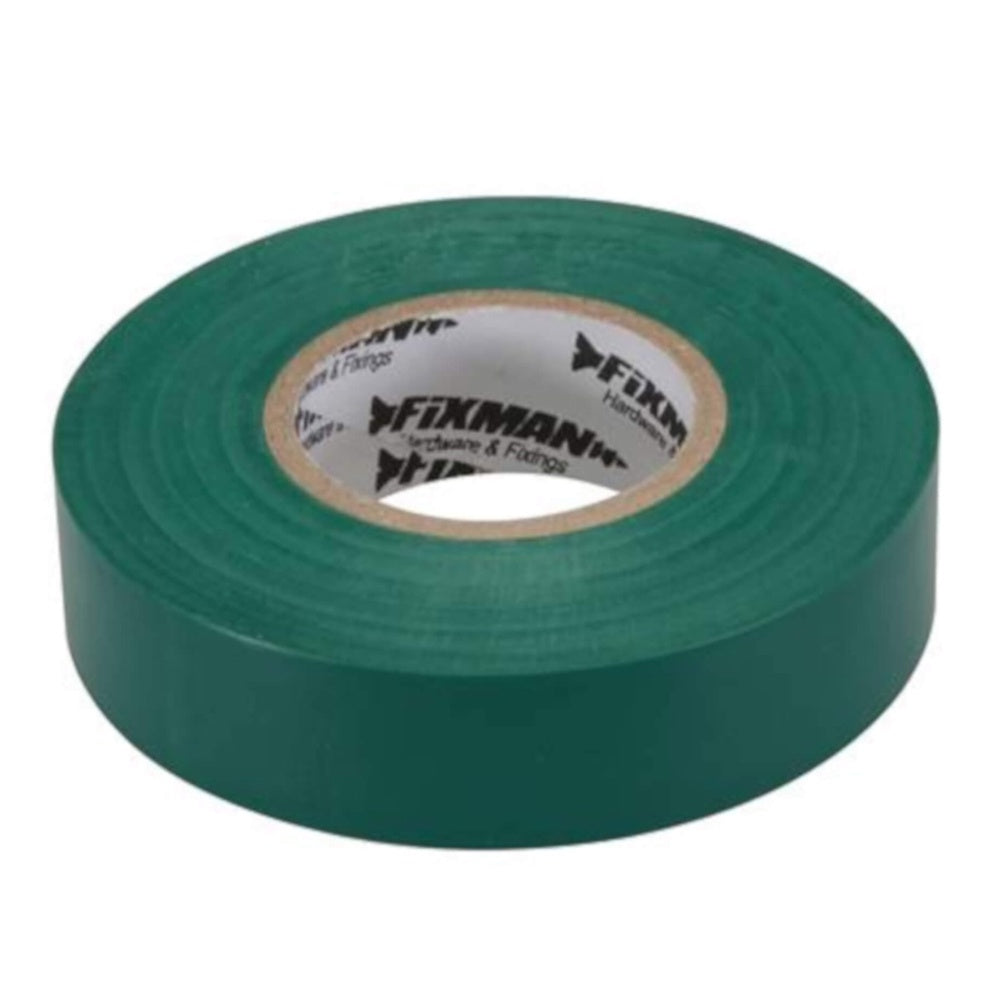 Fixman 19mm x 33m Electrical Insulation Tape Green 188154
