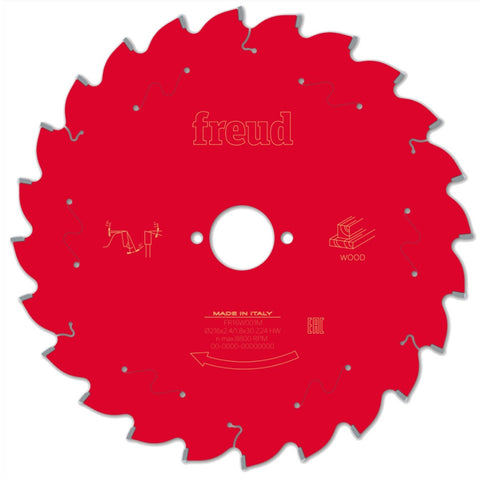 Freud 216mm 24T Mitre Saw Blade for Wood F03FS097 216mm x 30mm x 24T 48