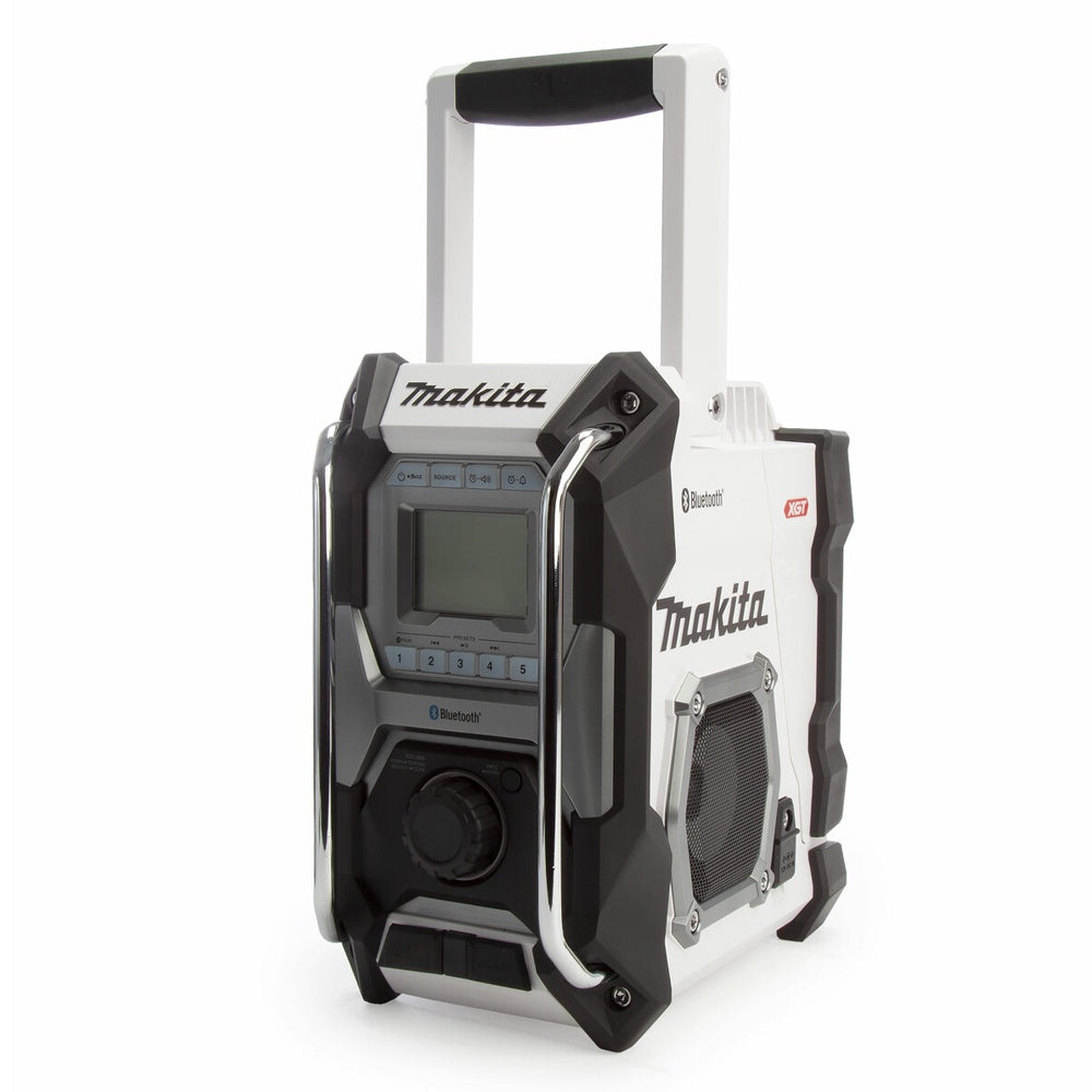Makita MR002GZ01 40Vmax XGT White Job Site Radio With Bluetooth Body Only