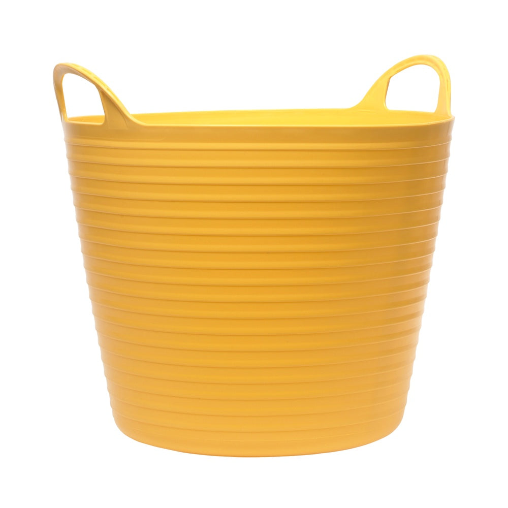 Faithfull 42 Litres Heavy-Duty Polyethylene Flex Yellow Tub FAIFLEX42Y