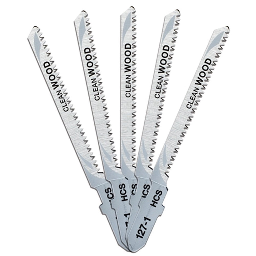 DeWalt 76mm HCS T-Shank Scroller Jigsaw Wood Cutting Blades DT2168-QZ Pack of 5