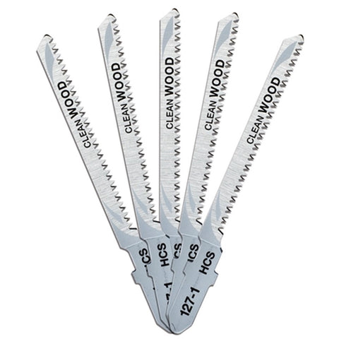 DeWalt 76mm HCS T-Shank Scroller Jigsaw Wood Cutting Blades DT2168-QZ Pack of 5