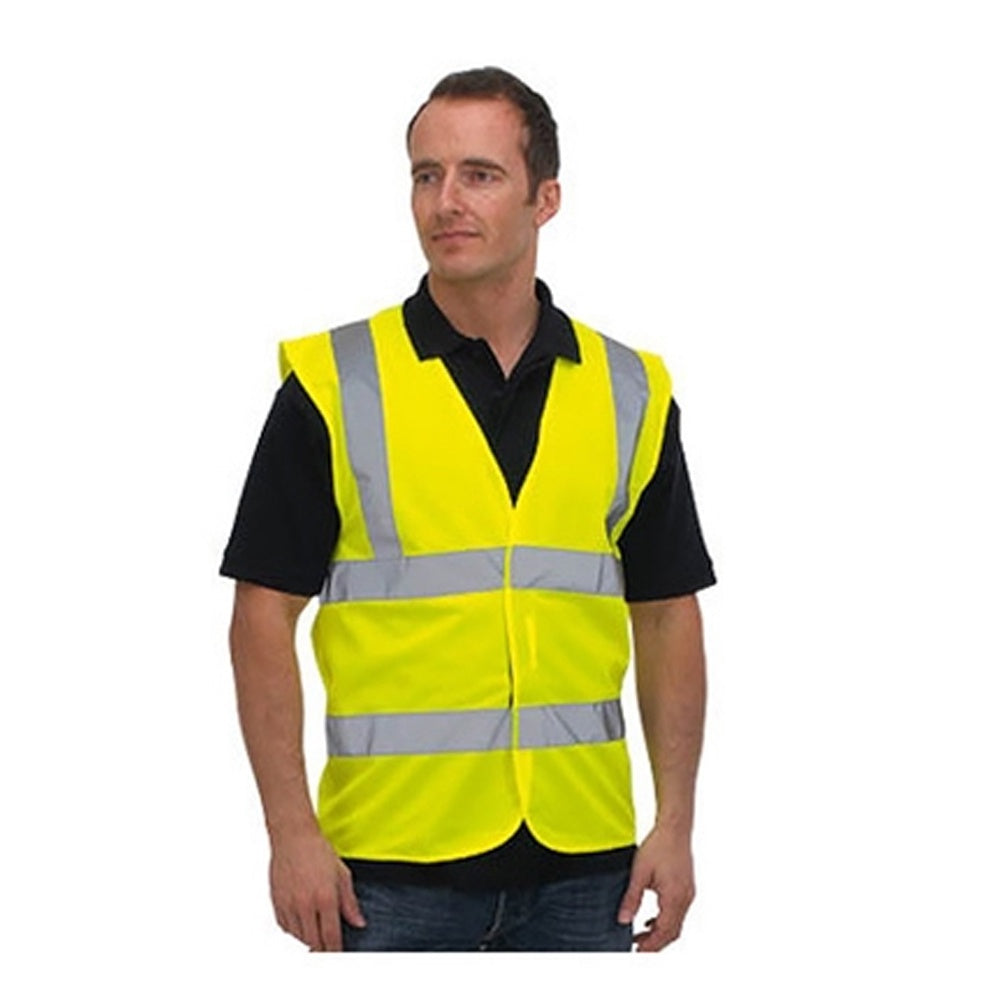 KeepSAFE Hi-Vis Yellow Standard Waistcoat - Size L 659032