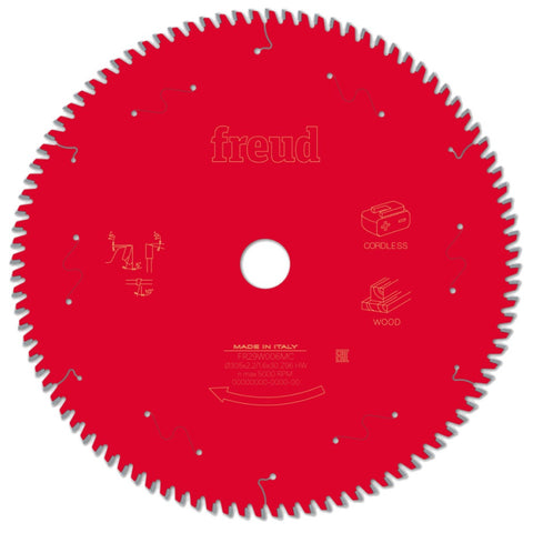 Freud 305mm 96T Mitre Saw Blade for Wood F03FS10067 305mm x 30mm x 96T