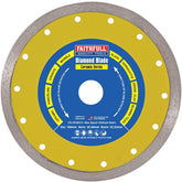 Faithfull 180 x 25.4mm Porcelain Diamond Tile Blade Continuous Rim FAIDB180CRP
