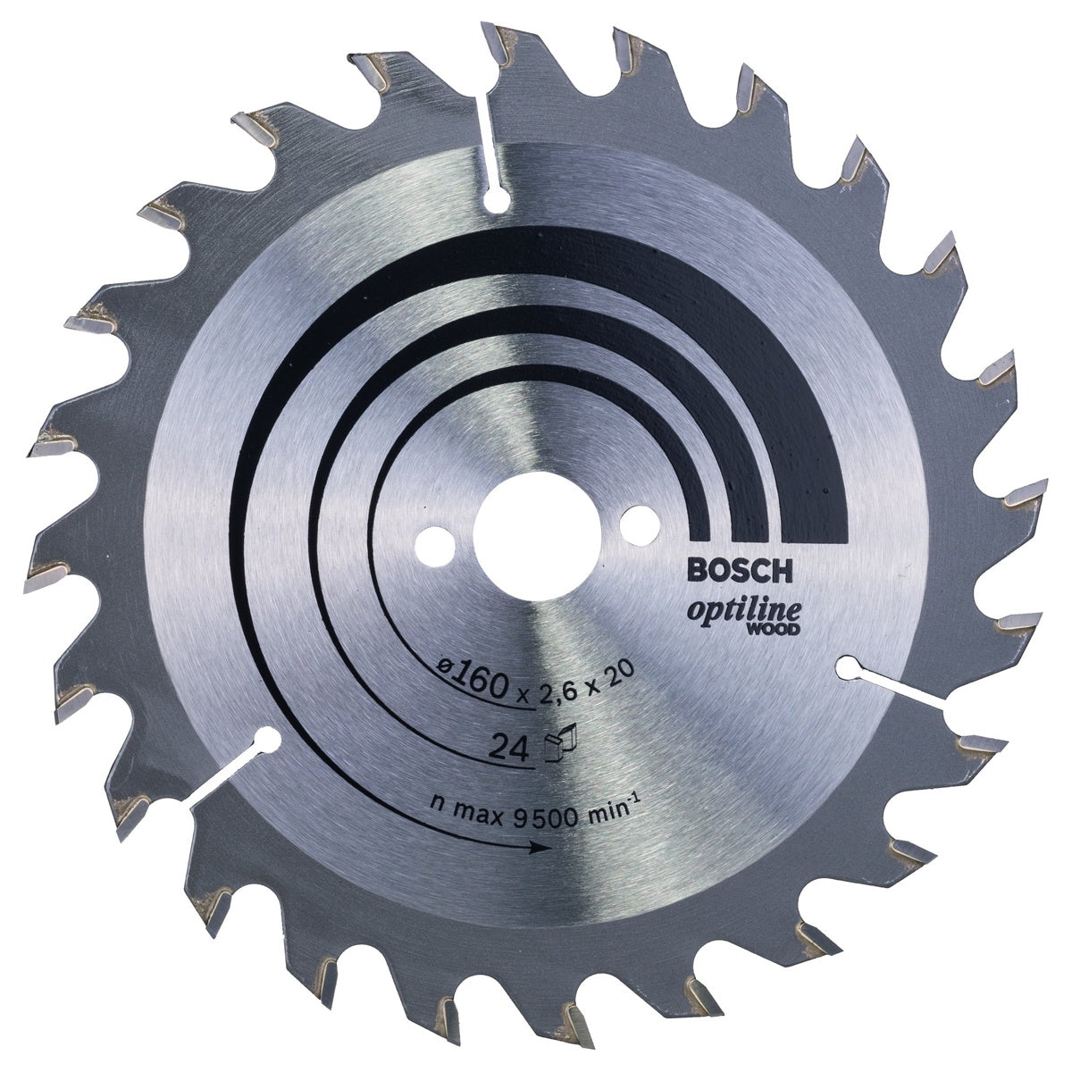 Bosch 160mm 24T Wood Circular Saw Blade Optiline 2608640596