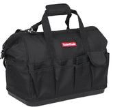 Tools4Trade 18" Tool Bag with Multi-Pockets & Hard Base - Black