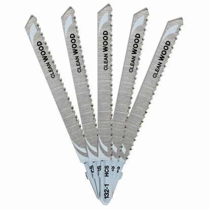 DeWalt 100mm Jigsaw Blades for Wood T-Shank HCS DT2053-QZ Pack of 5