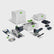 Festool 18V Brushless Plunge Saw & Jigsaw With 2 x 5.0Ah Battery, Rapid Charger 578027