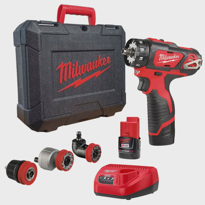 Milwaukee M12 BDDXKIT-202C 12V Drill Driver with 2 x 2.0Ah Batteries, Charger & Case 4933447773