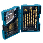Makita D-67527 HSS TiN Metal Drill Bit Set of 19 Piece