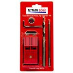 Titman ETPHJBPSTD 2 Hole Pocket jig kit with STD Drill Collar Hex key & 150mm Screwdriver Bit