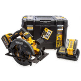 DeWalt DCS578T2-GB 54V XR Flexvolt Brushless 190mm Circular Saw with 2 x 6.0Ah Batteries & Charger