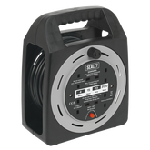Sealey BCR15CB 15m Box Type Cable Reel 4 x 230V Thermal Trip