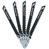 DeWalt 100mm HCS T-Shank Scroller Wood Cutting Jigsaw Blades DT2166-QZ Pack of 5