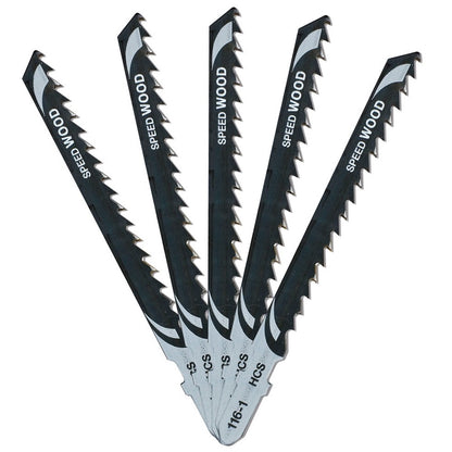 DeWalt 100mm HCS T-Shank Scroller Wood Cutting Jigsaw Blades DT2166-QZ Pack of 5