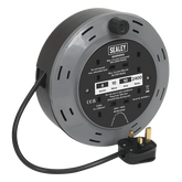 Sealey BCR10B 10m Cassette Type Cable Reel with Thermal Trip 4 x 230V