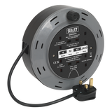 Sealey BCR10B 10m Cassette Type Cable Reel with Thermal Trip 4 x 230V