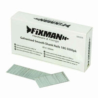 Fixman 25 x 1.25mm 18G Galvanised Smooth Shank Nails Pack Of 5000 - 585359