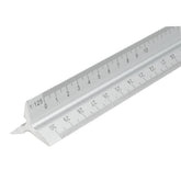 Faithfull 300mm Aluminium Triangle Scale Rule Precision Drawing FAIRULETRI